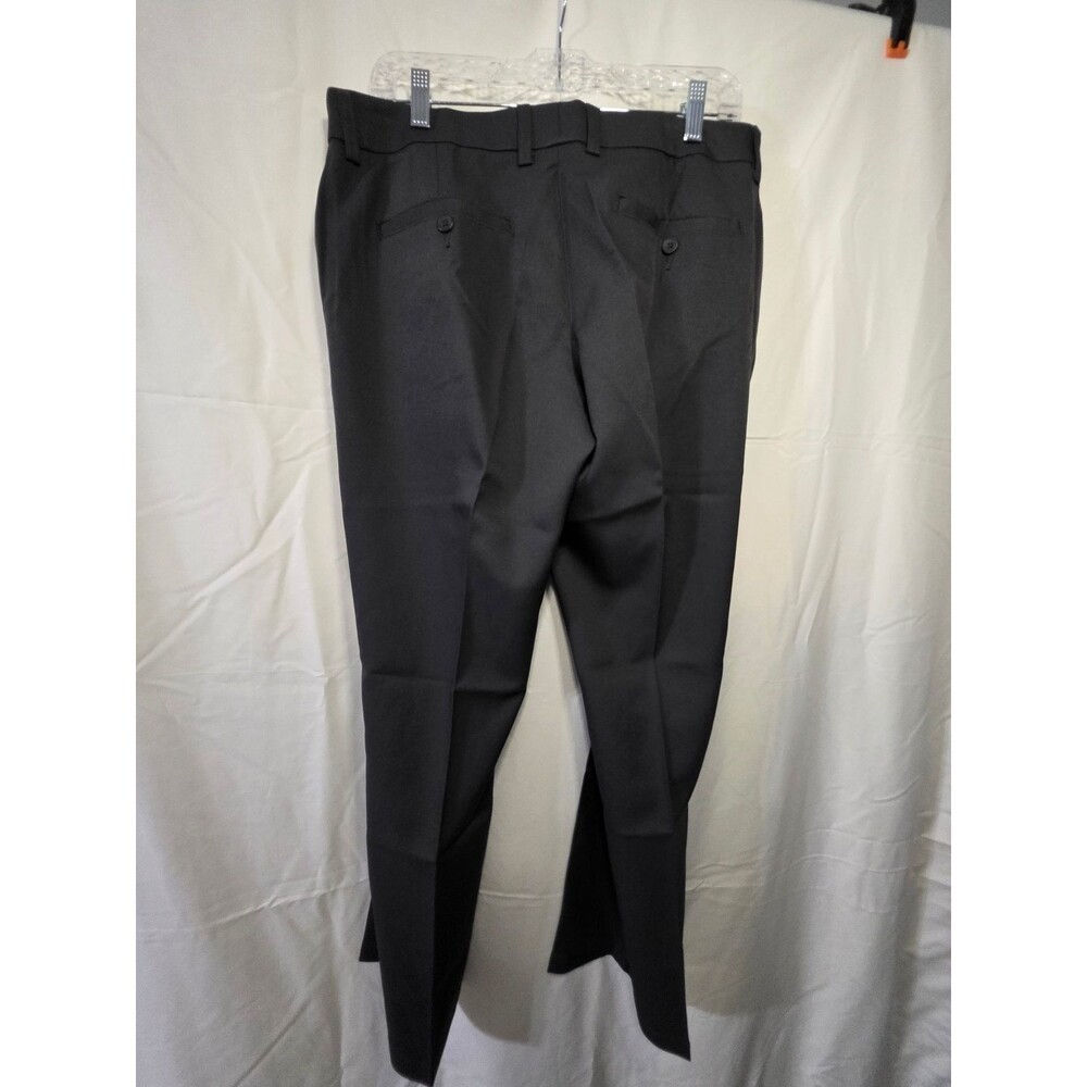 aodee women's 12 Black Dress Pants Flat Front Waist 29 Inseam 29 Made in Vietnam - Picture 3 of 5